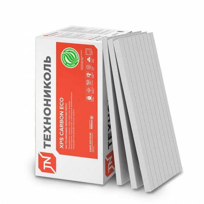 Экструдированный пенополистирол Технониколь XPS Carbon Eco FAS 60х580х1180-L